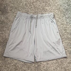 all in motion Light Gray Men's Athletic Shorts with Drawstring